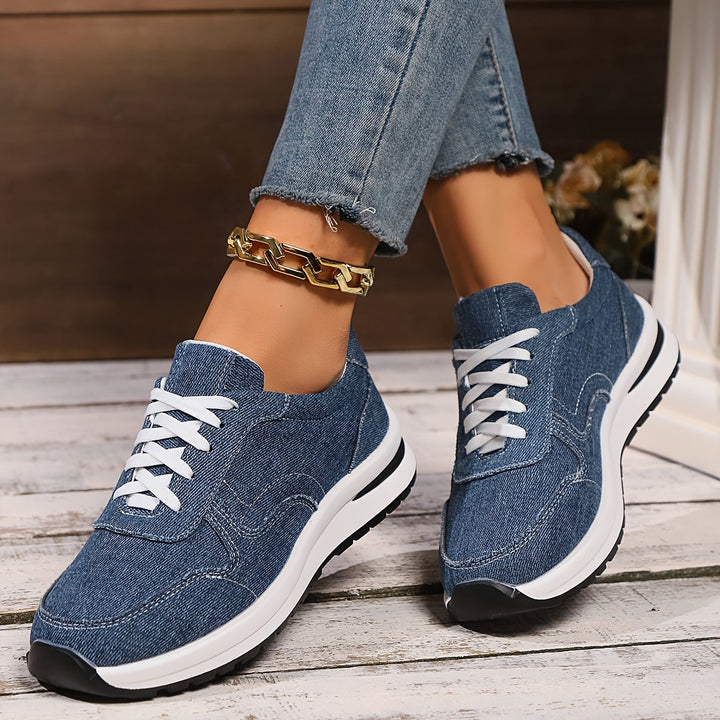 Sneakers För Kvinnor | Ortopedisk Snörning Fram Design
