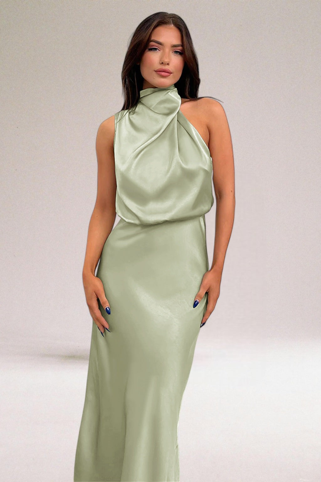 Kvinnors Klänning | Halterneck Maxi