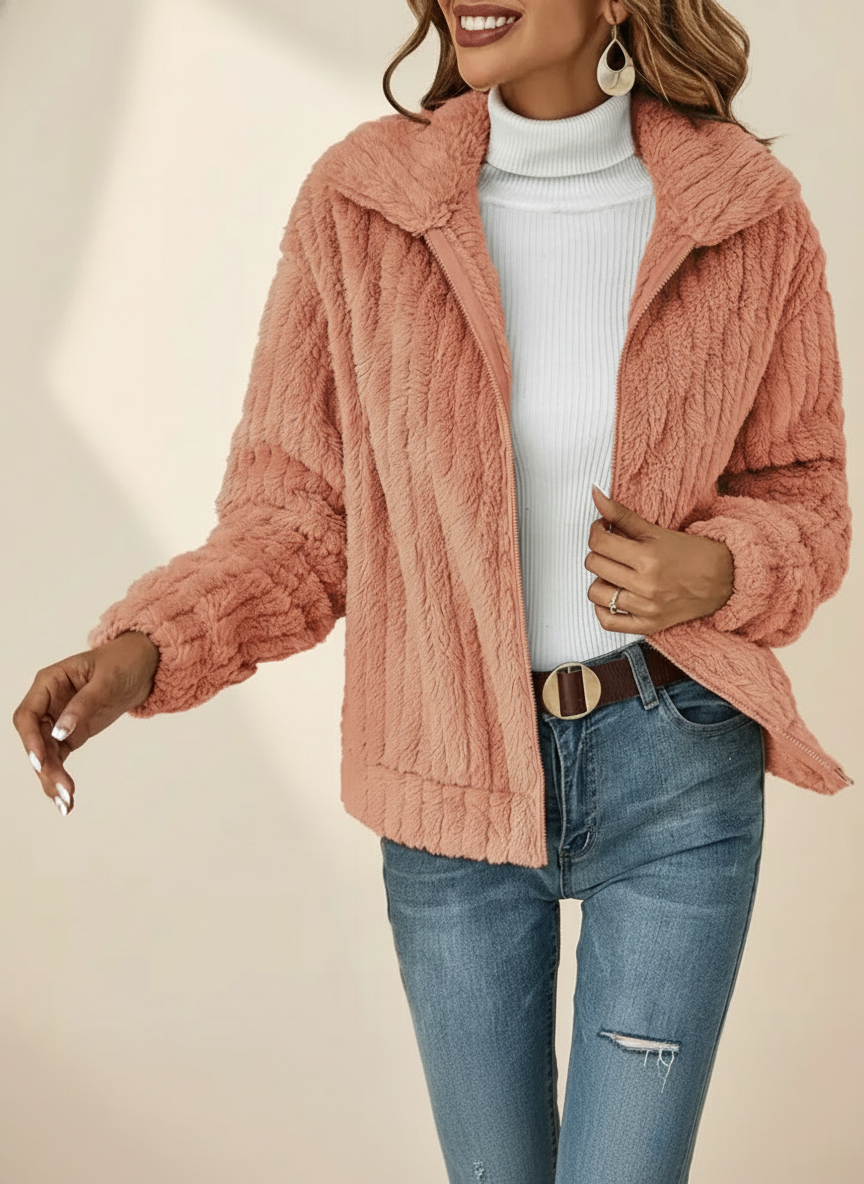 Kvinnors Cardigan | Dragkedja Framsidan Lång Ärmar