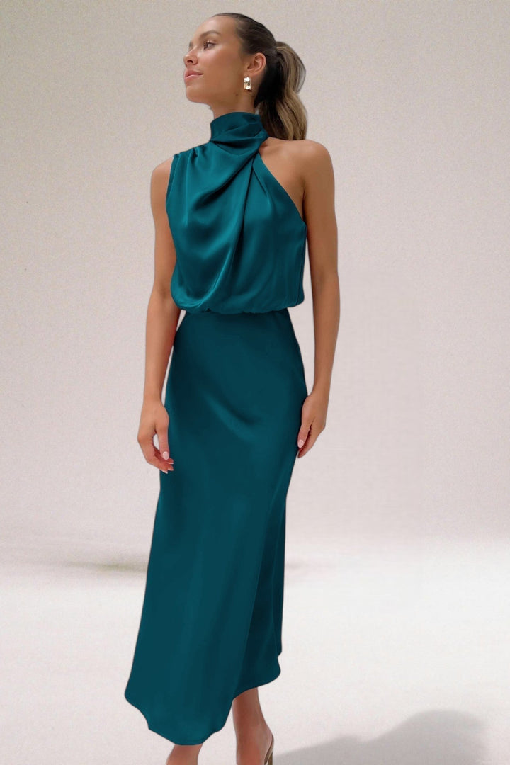 Kvinnors Klänning | Halterneck Maxi