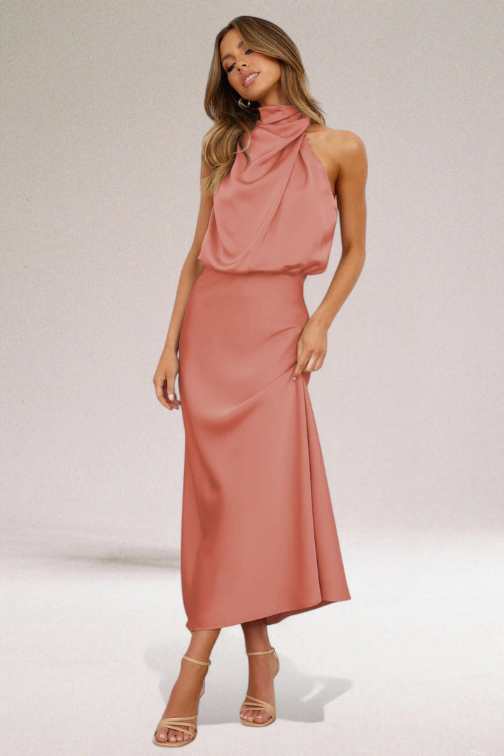 Kvinnors Klänning | Halterneck Maxi