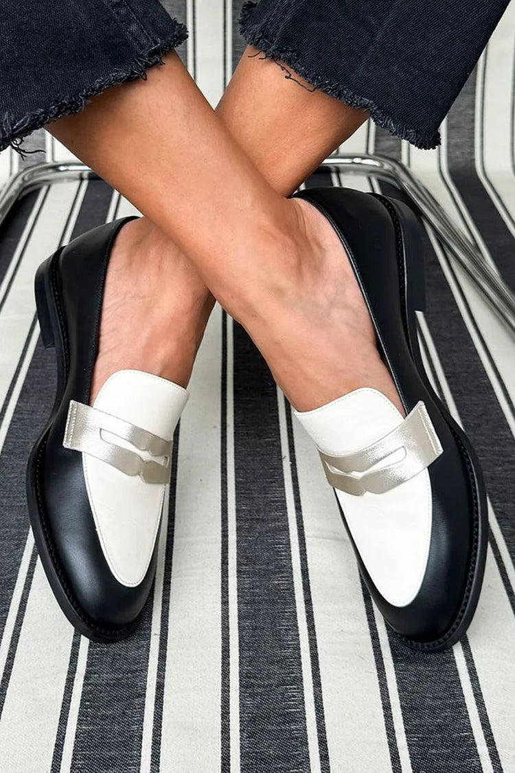 Loafers för kvinnor | Slip On Tvåfärgad