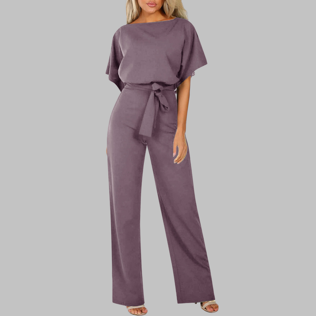 Kvinnors Vida Byxdress | Med Bälte och Fladdermusärmar