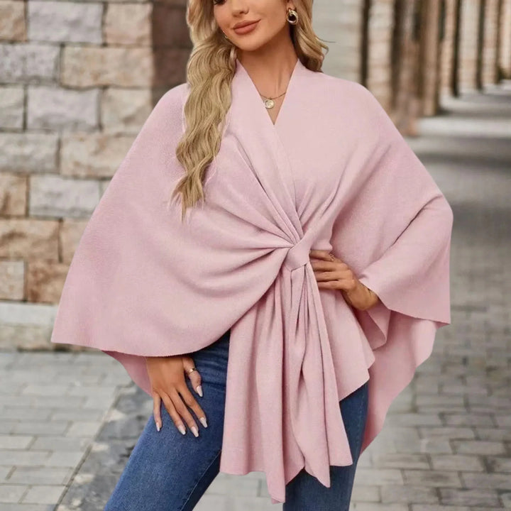 Kvinnors Poncho | Draperad Wrap Stil