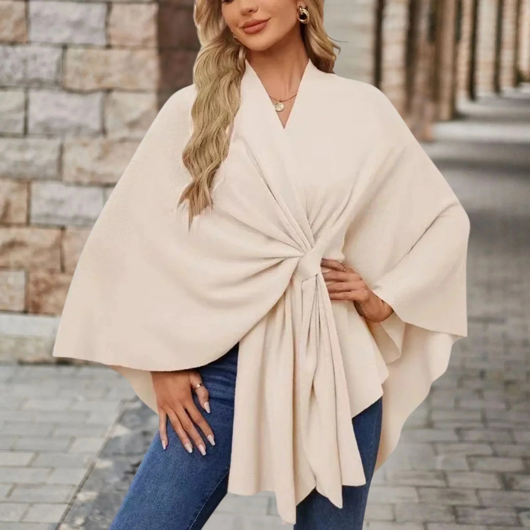 Kvinnors Poncho | Draperad Wrap Stil