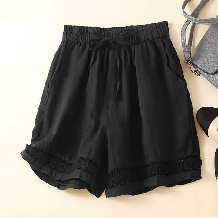 Kvinnors Shorts | Elastisk Midja Trim