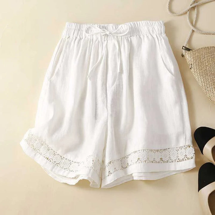 Kvinnors Shorts | Elastisk Midja Trim