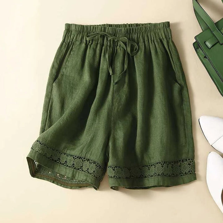 Kvinnors Shorts | Elastisk Midja Trim