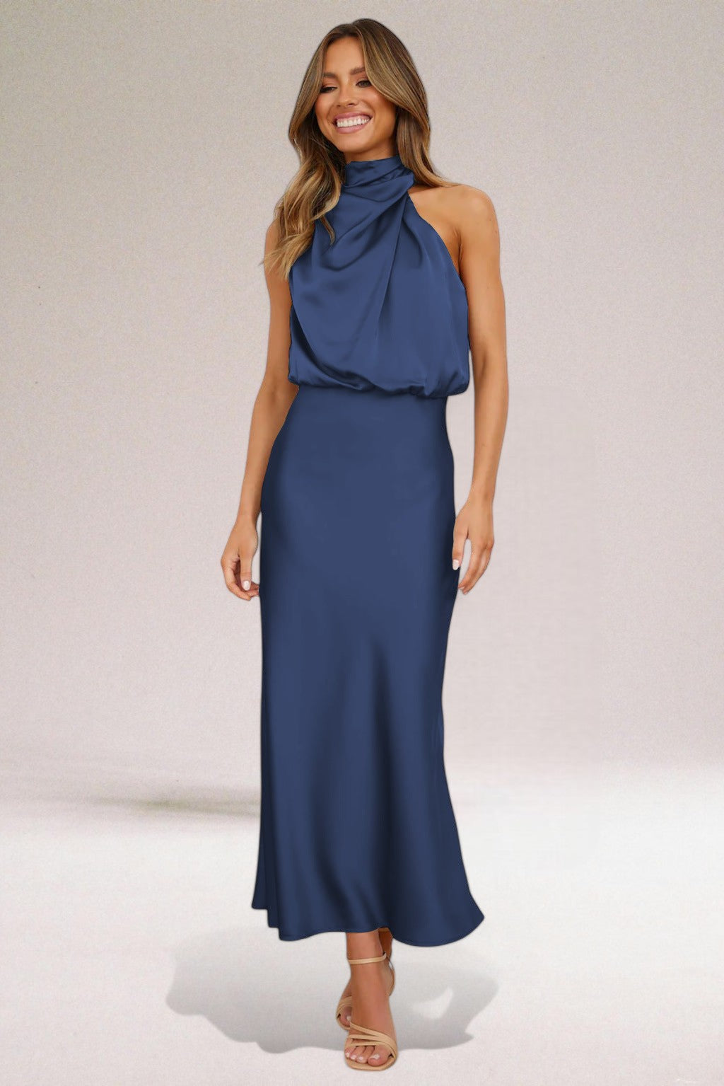 Kvinnors Klänning | Halterneck Maxi
