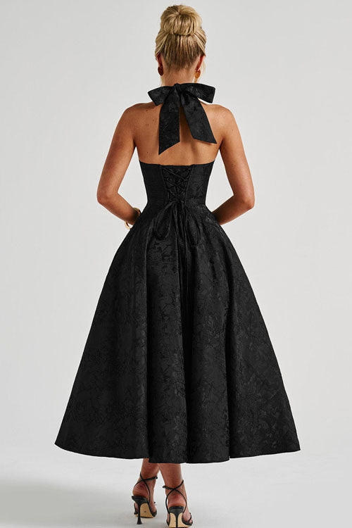 Kvinnors Klänning | V-Hals Halterneck Maxi
