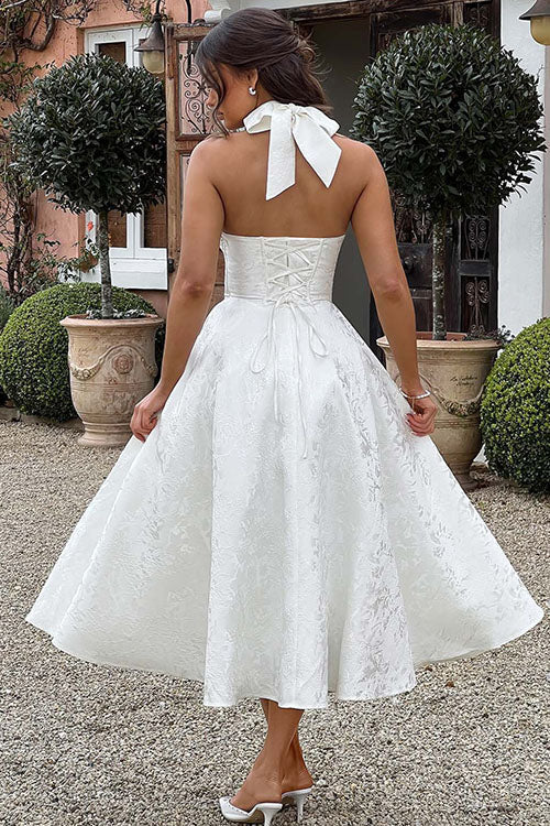 Kvinnors Klänning | V-Hals Halterneck Maxi