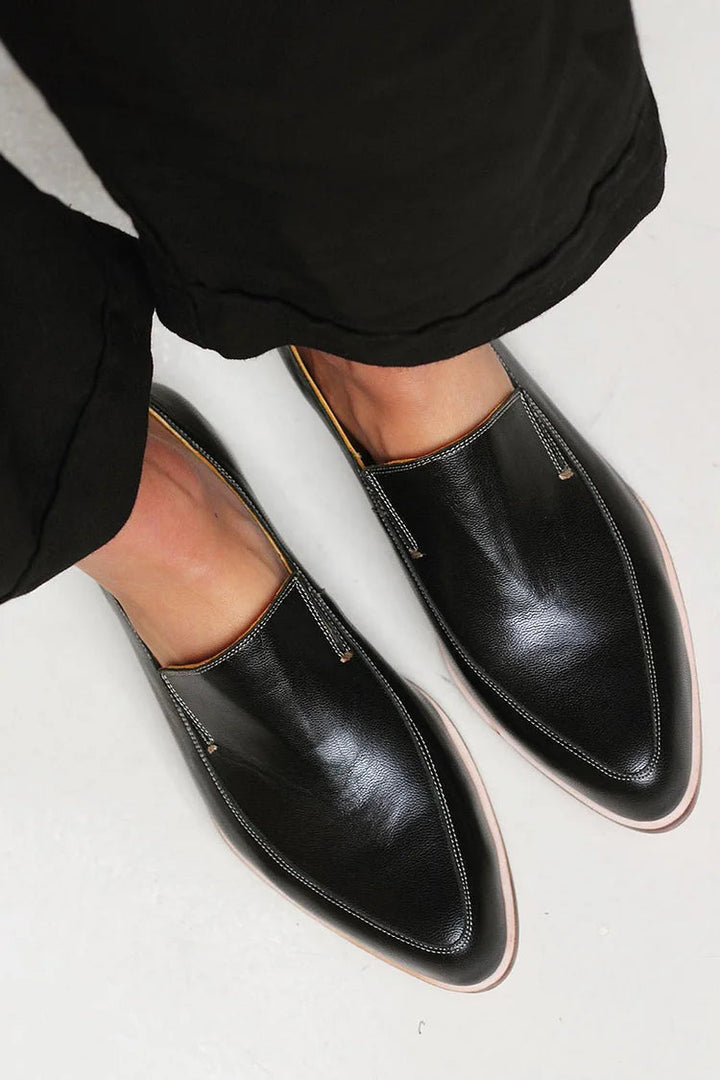 Loafers för kvinnor | Spetsig tå slip-on flats