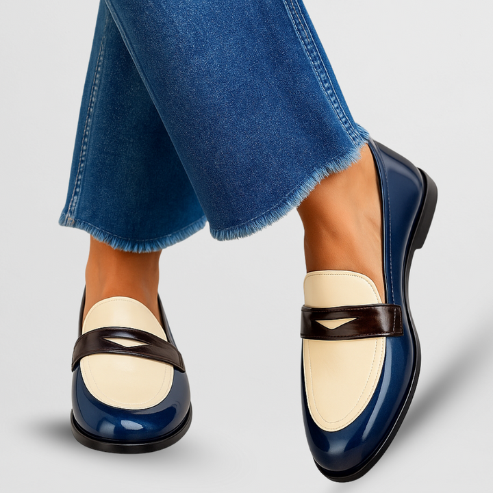 Loafers för kvinnor | Tvåfärgad Slip On