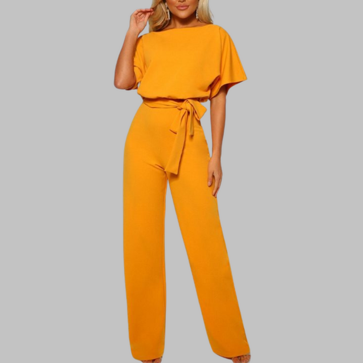 Kvinnors Vida Byxdress | Med Bälte och Fladdermusärmar