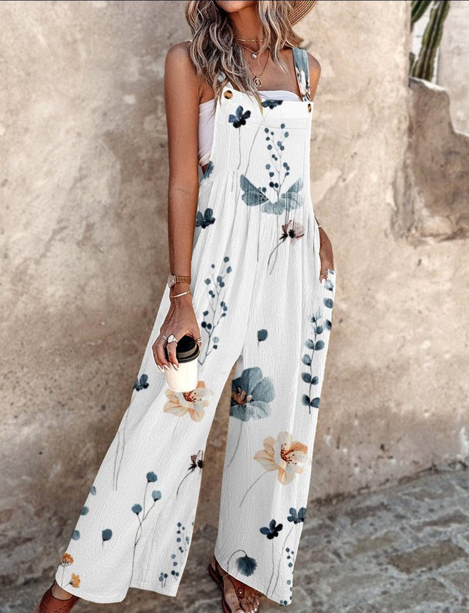Kvinnors Vida Byxdress | Ärmlös Blommig