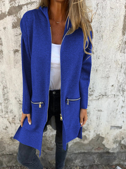 Dam Cardigan | Huva Lång Ärmar