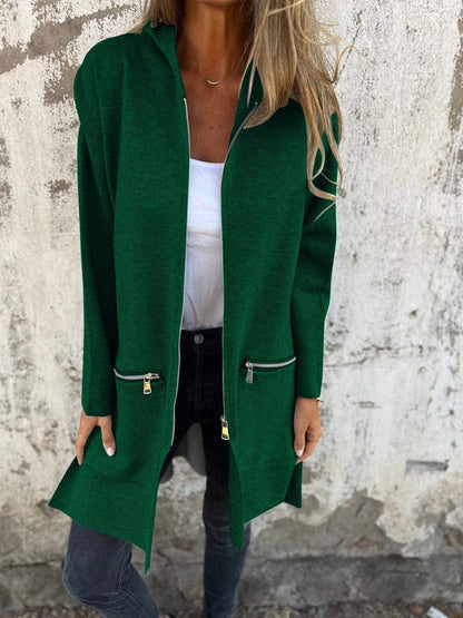 Dam Cardigan | Huva Lång Ärmar