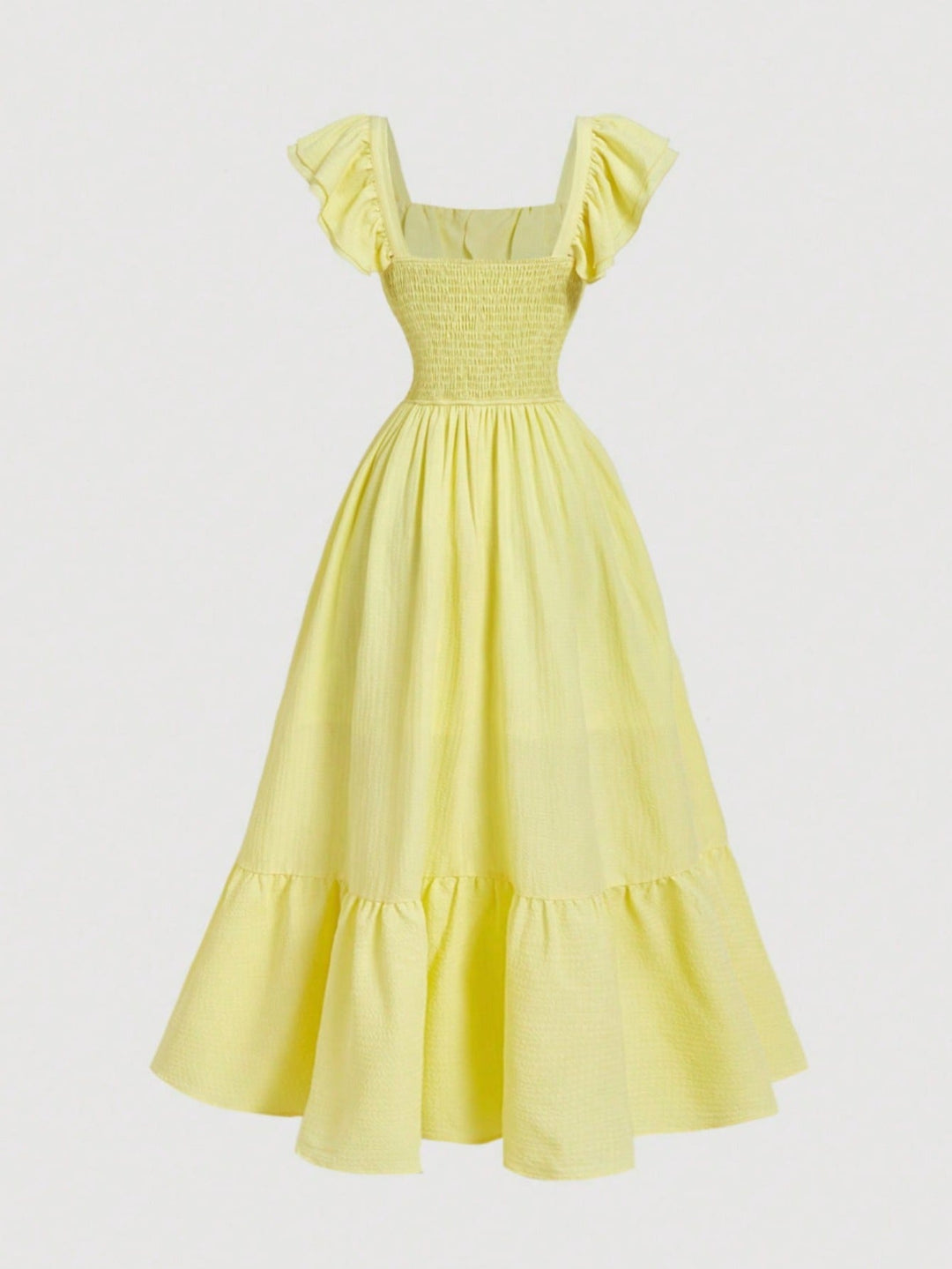Kvinnors Cocktail Maxi Klänning | Off-Shoulder Volang