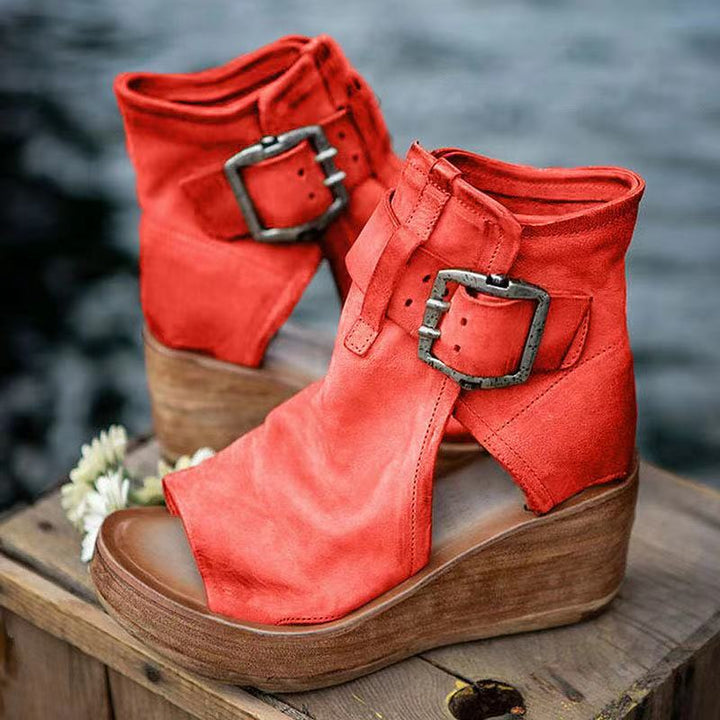Sandaler för kvinnor | Spänne Rem Wedge Stil