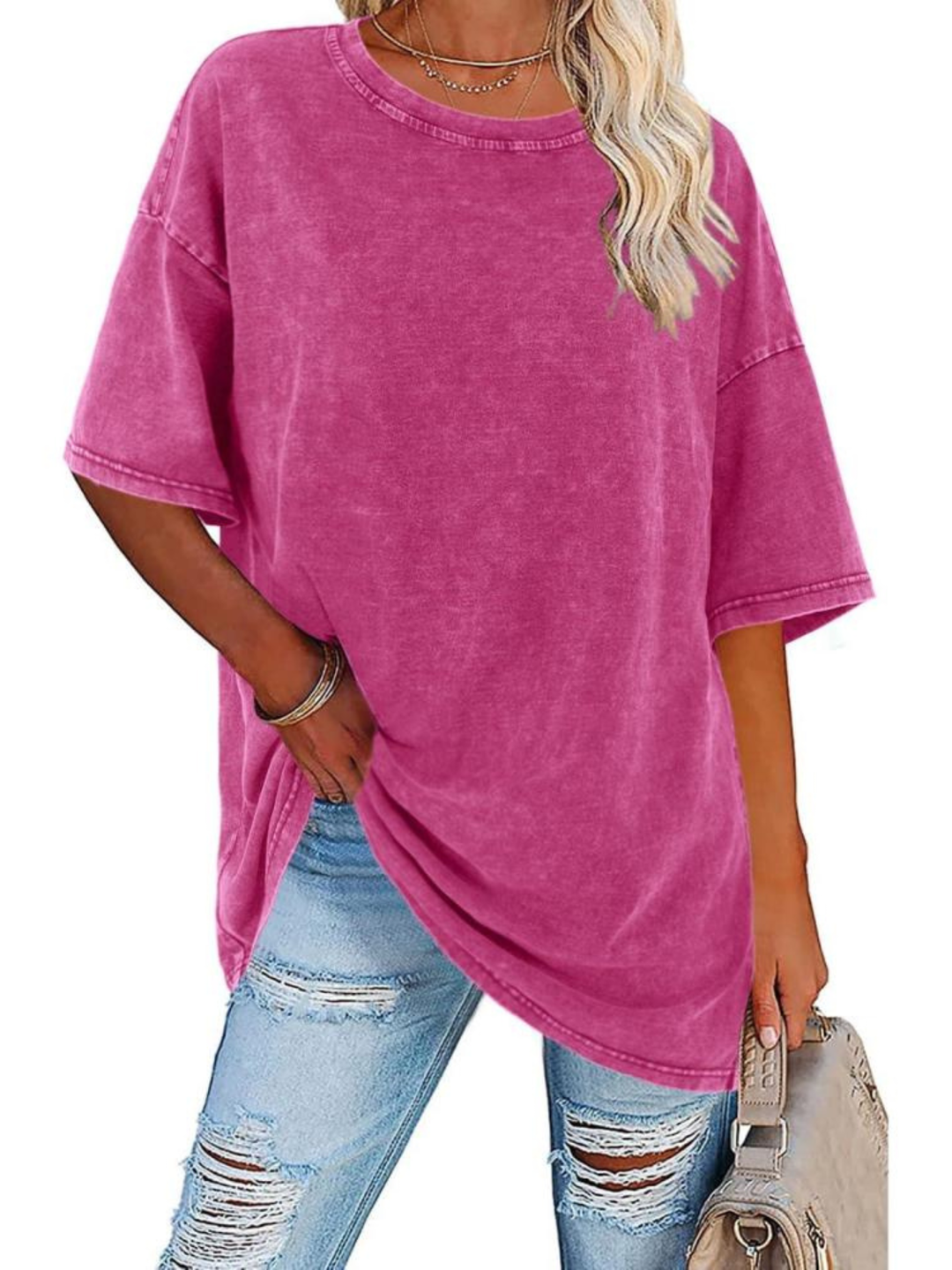 Dam T-Shirt | Oversized Vintage Tvätt