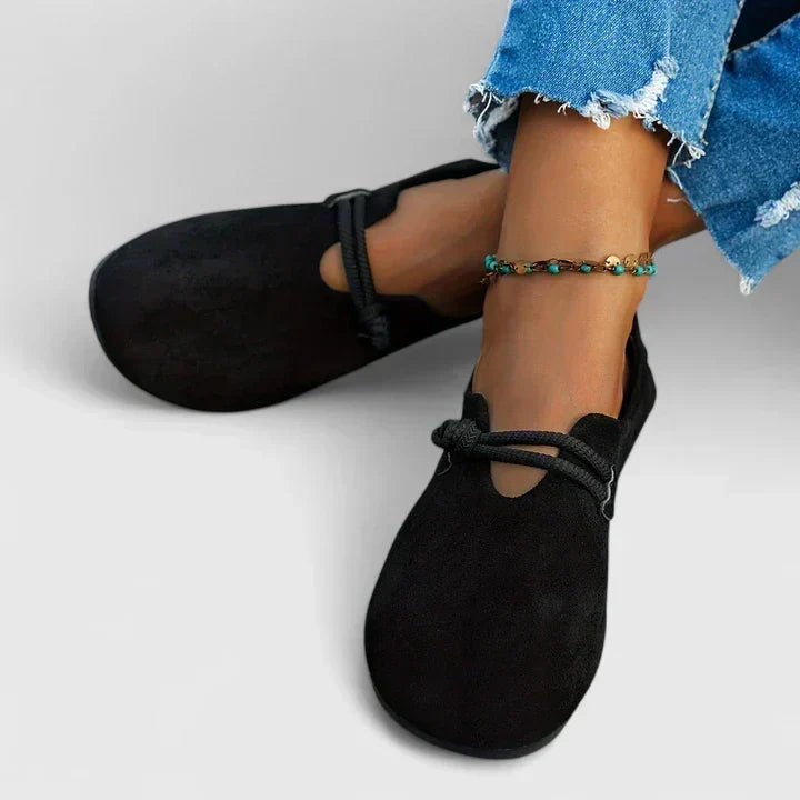 Loafers För Kvinnor | Rund Tå Repdetalj