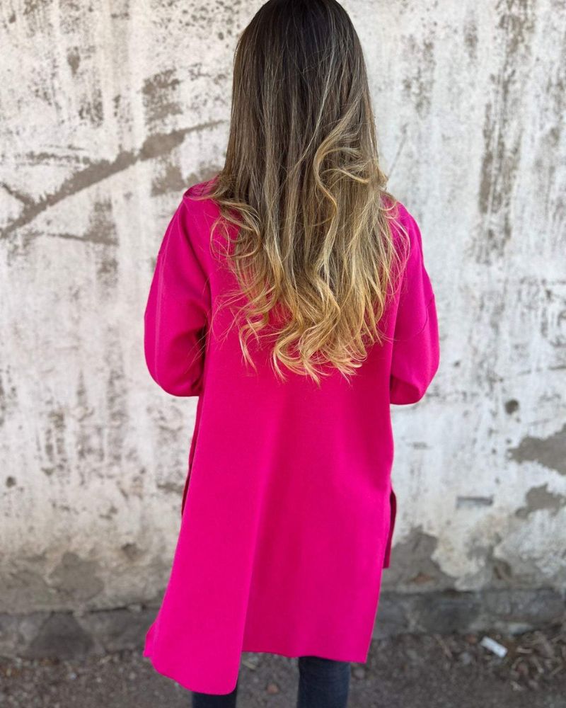 Dam Cardigan | Huva Lång Ärmar