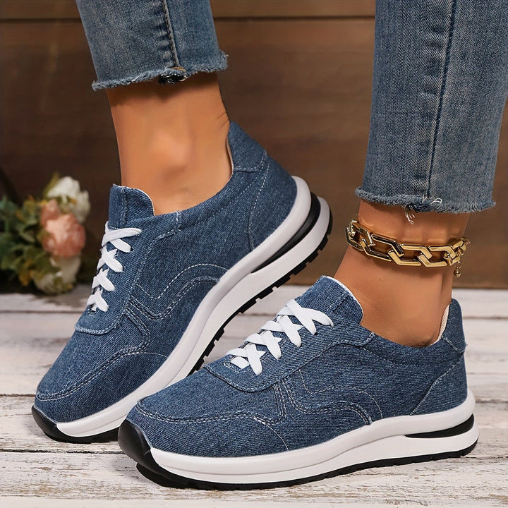 Sneakers För Kvinnor | Ortopedisk Snörning Fram Design