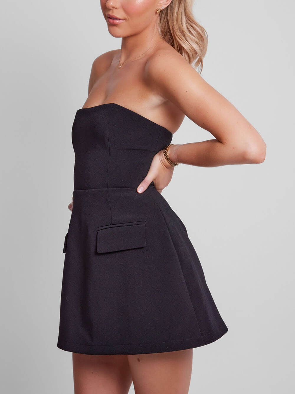 Kvinnors Cocktail Mini Klänning | Off-Shoulder A-Linje