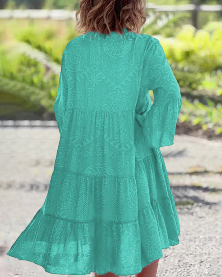 Kvinnors Boho Midi Klänning | Lager På Lager