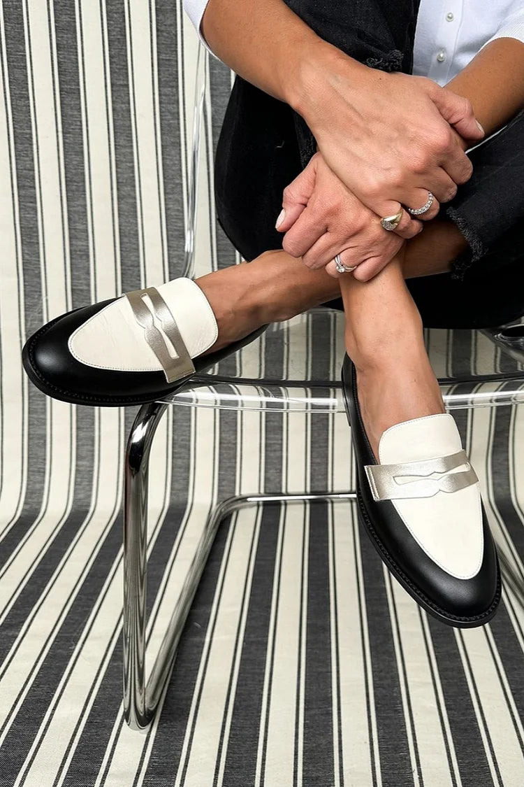 Loafers för kvinnor | Slip On Tvåfärgad