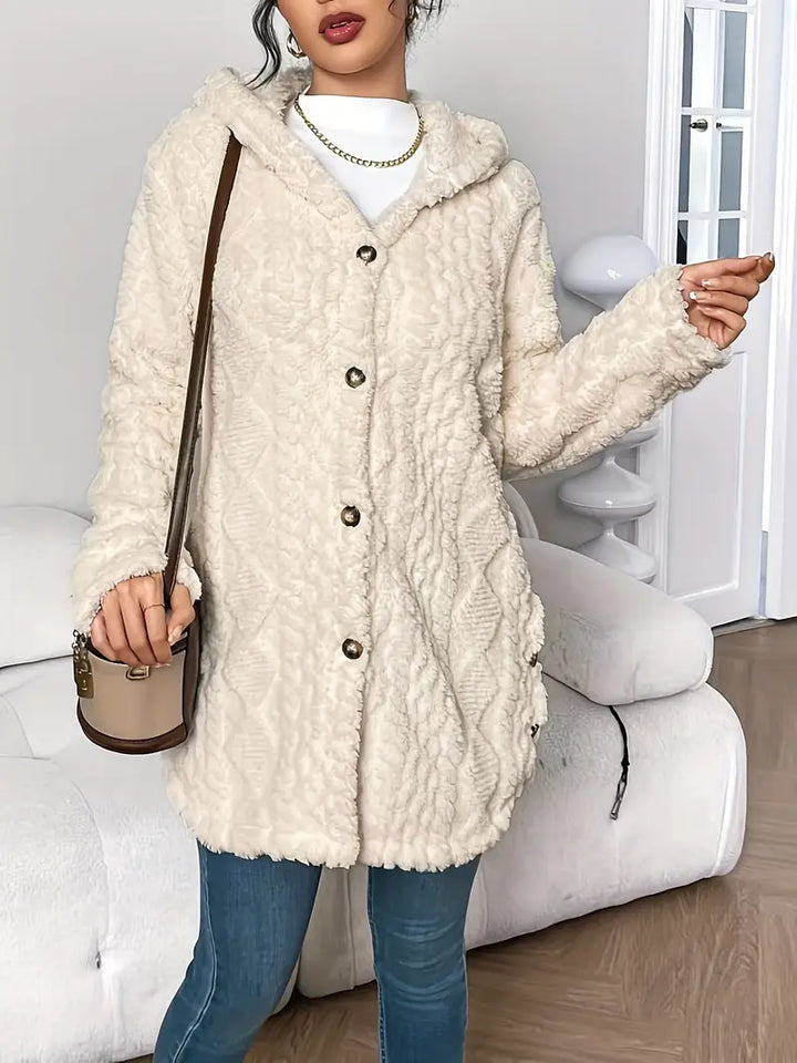 Kvinnors Kofta | Huva Casual Stil