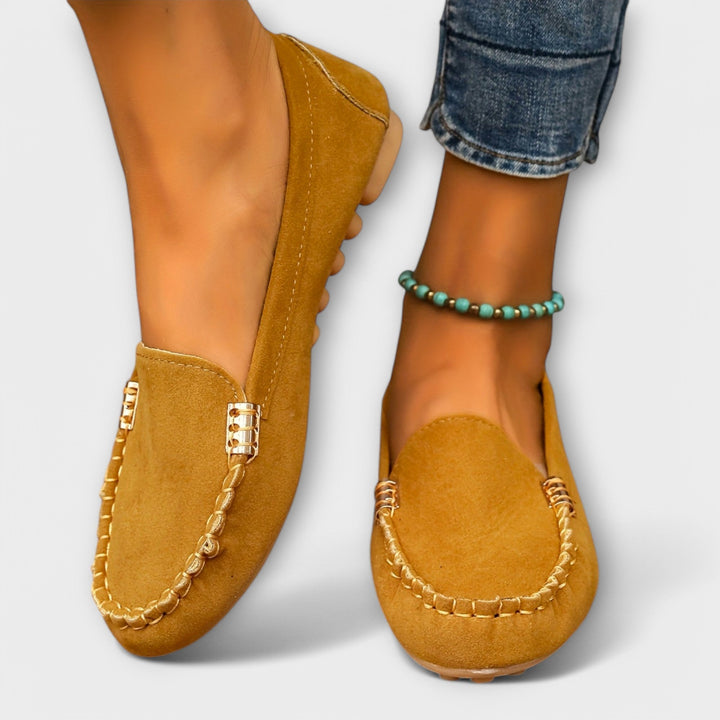Loafers för kvinnor | Stygnet fram detalj
