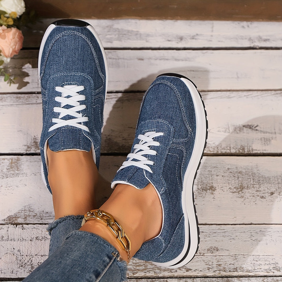 Sneakers För Kvinnor | Ortopedisk Snörning Fram Design