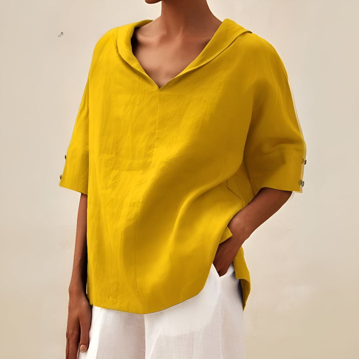 Damblus | Kortsleeve V-ringning