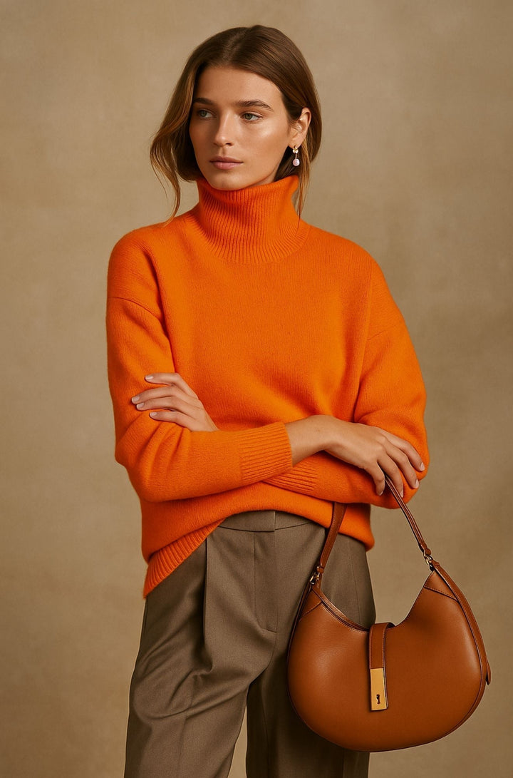 Damtröja | Hög Turtleneck Krage