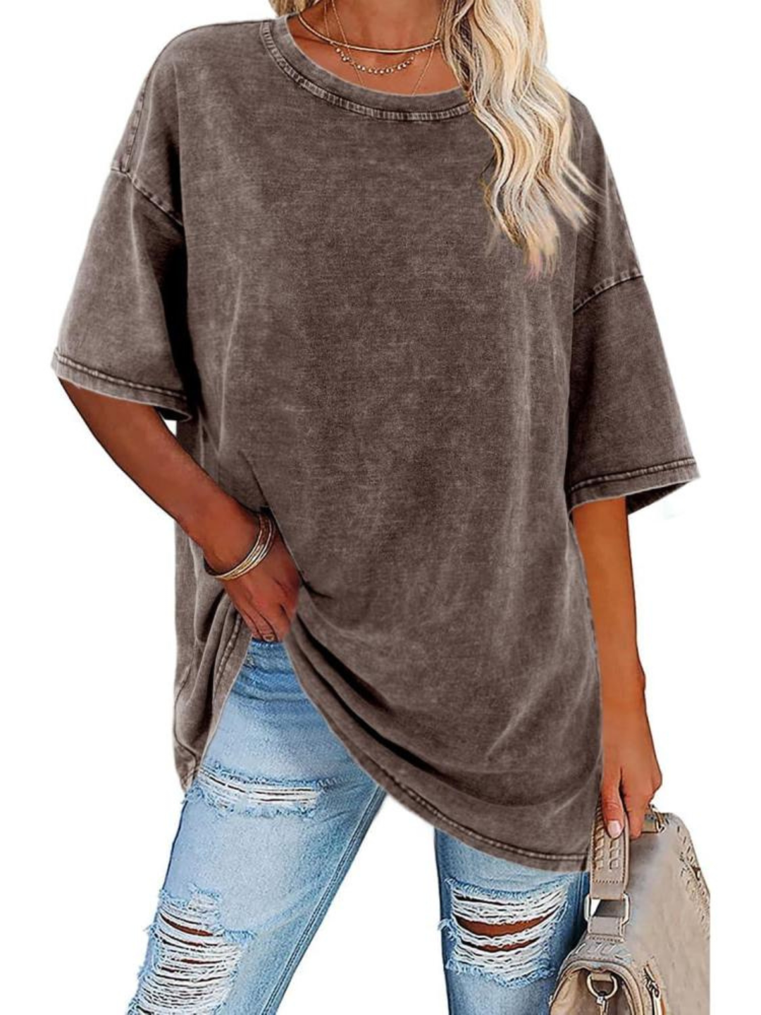 Dam T-Shirt | Oversized Vintage Tvätt