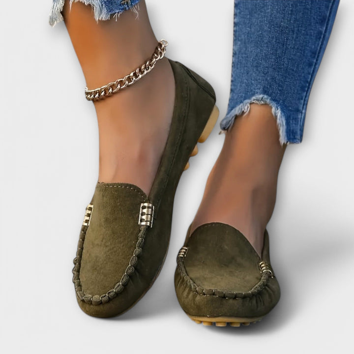 Loafers för kvinnor | Stygnet fram detalj