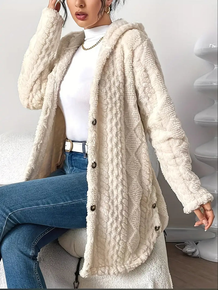 Kvinnors Kofta | Huva Casual Stil