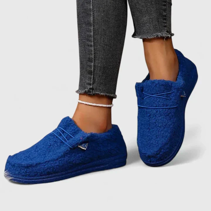 Loafers för kvinnor | Platta texturerade slip-ons