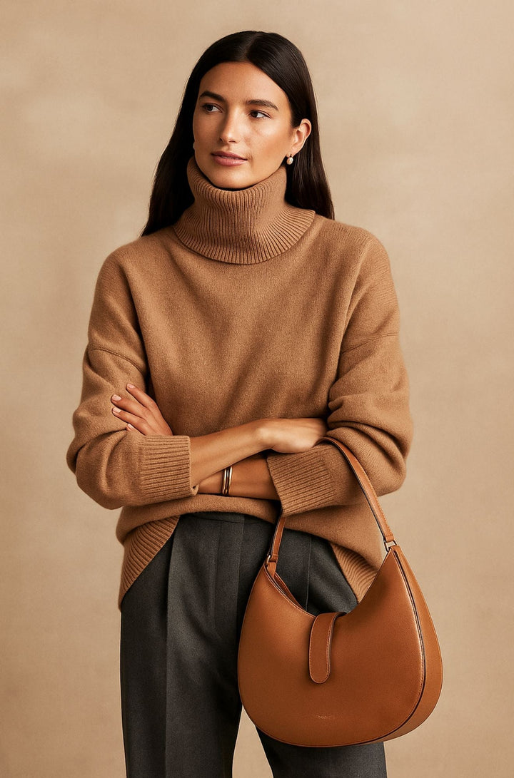 Damtröja | Hög Turtleneck Krage