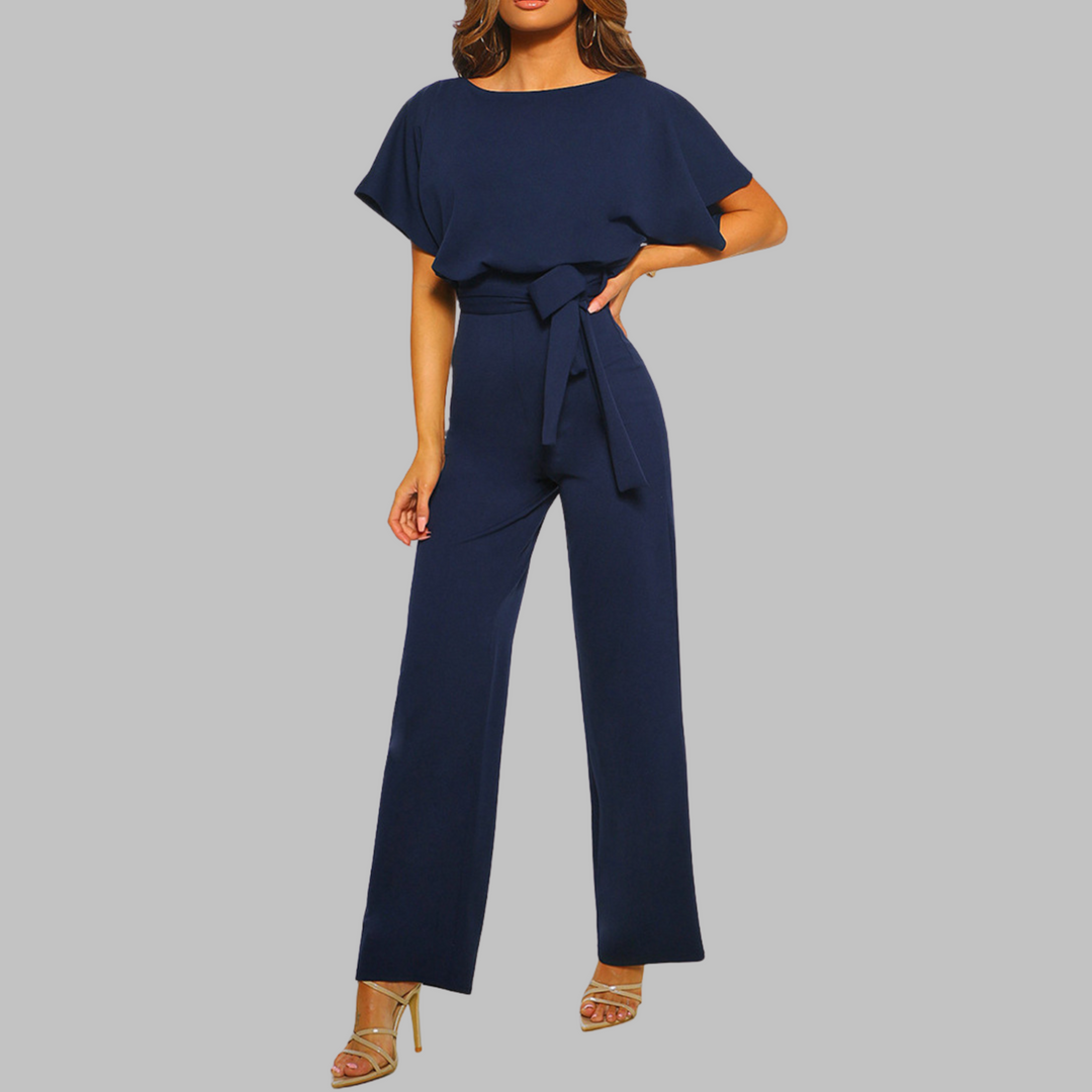 Kvinnors Vida Byxdress | Med Bälte och Fladdermusärmar