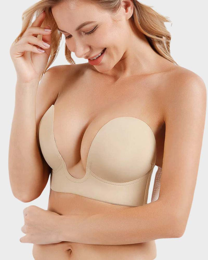 Kvinnors Push-Up Plunge Bh | Djup U-formad Sömlös Design