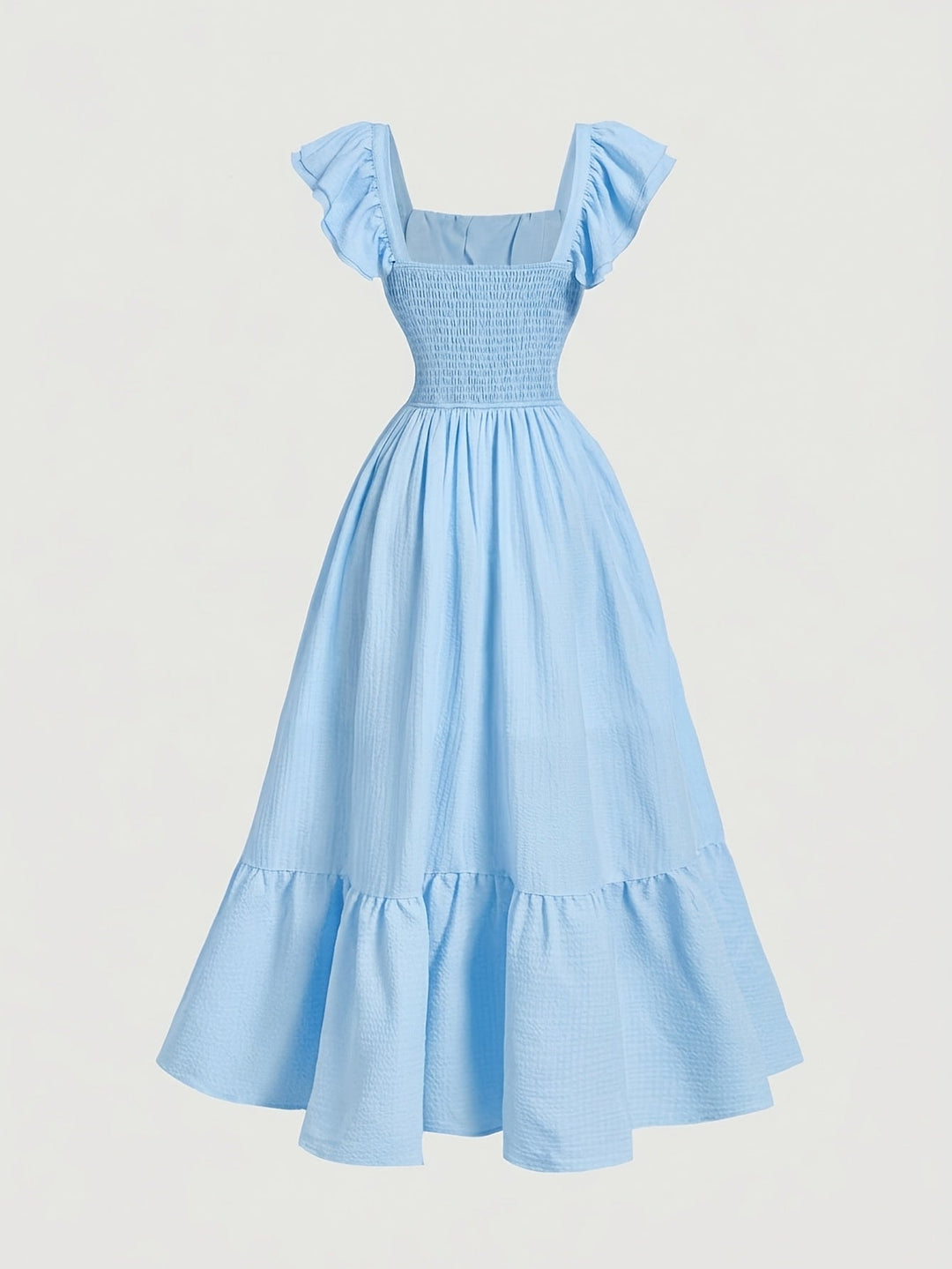 Kvinnors Cocktail Maxi Klänning | Off-Shoulder Volang