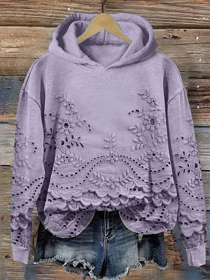 Damhoodies | Blommig Broderi