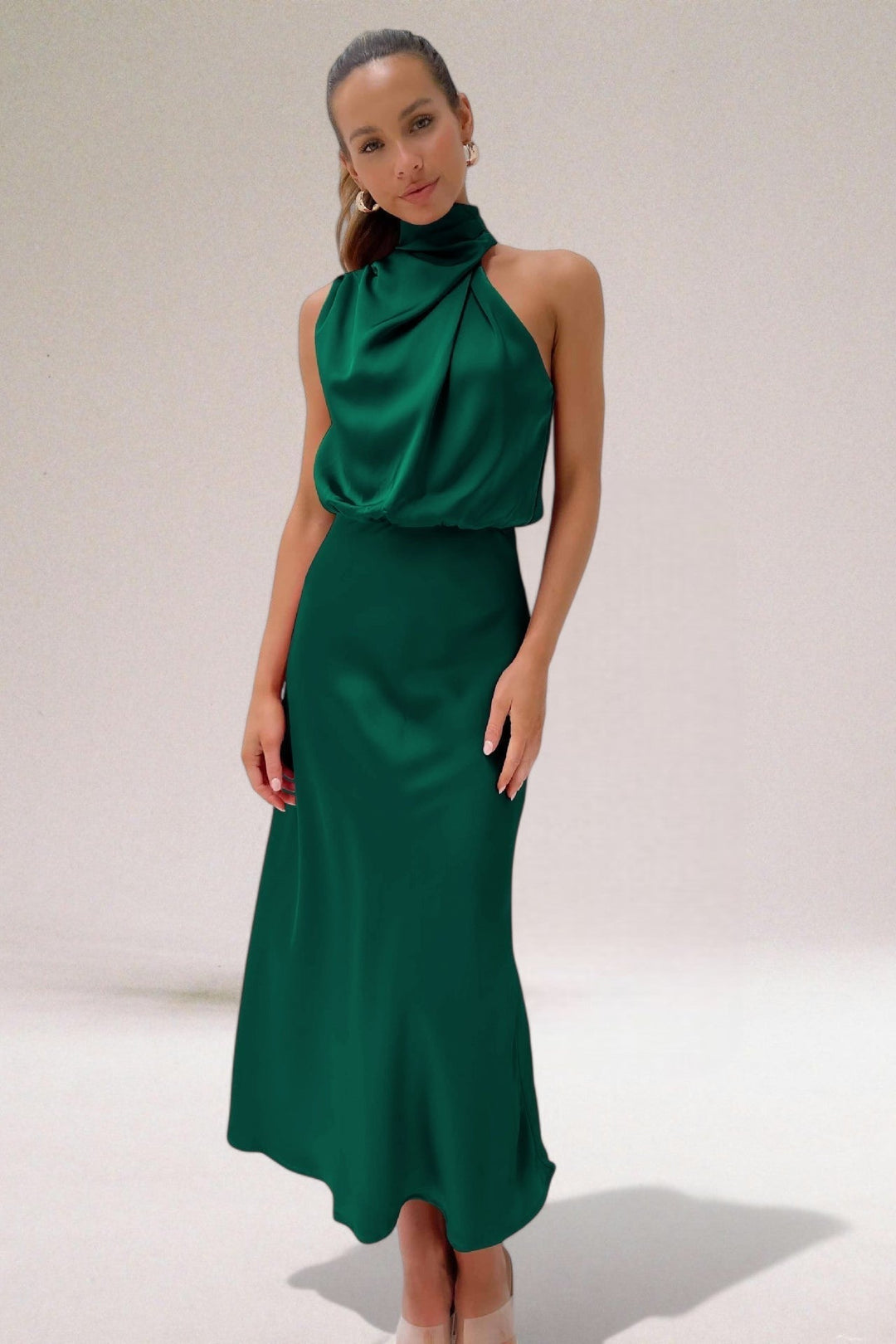 Kvinnors Klänning | Halterneck Maxi