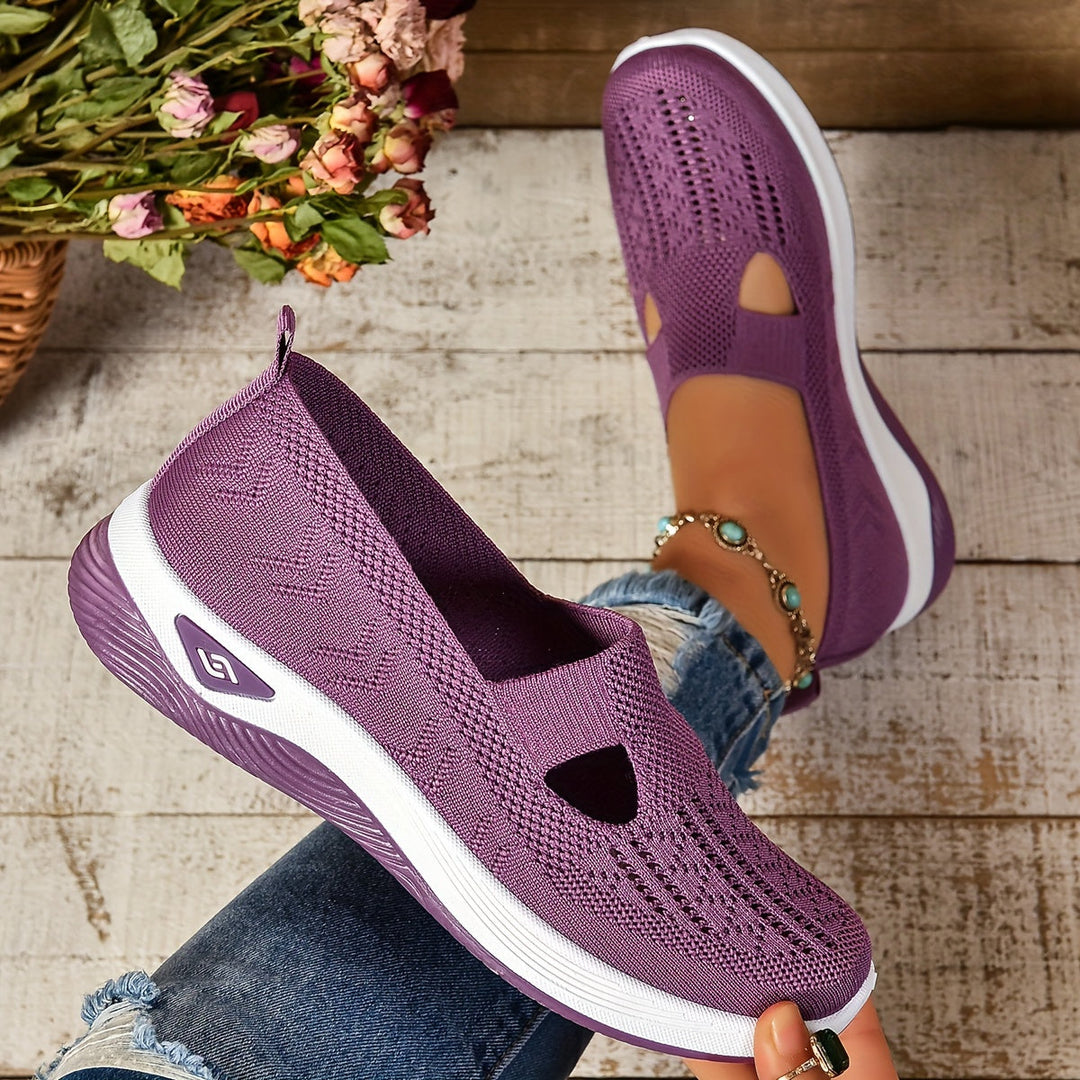 Kvinnors Slip-On Sneakers | Perforerad Ortopedisk