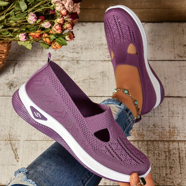 Kvinnors Slip-On Sneakers | Perforerad Ortopedisk