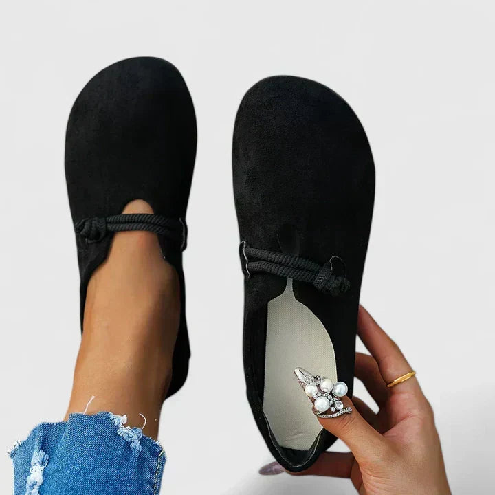 Loafers För Kvinnor | Rund Tå Repdetalj