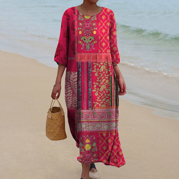 Kvinnors Klänning | Löst Passform Boho Maxi