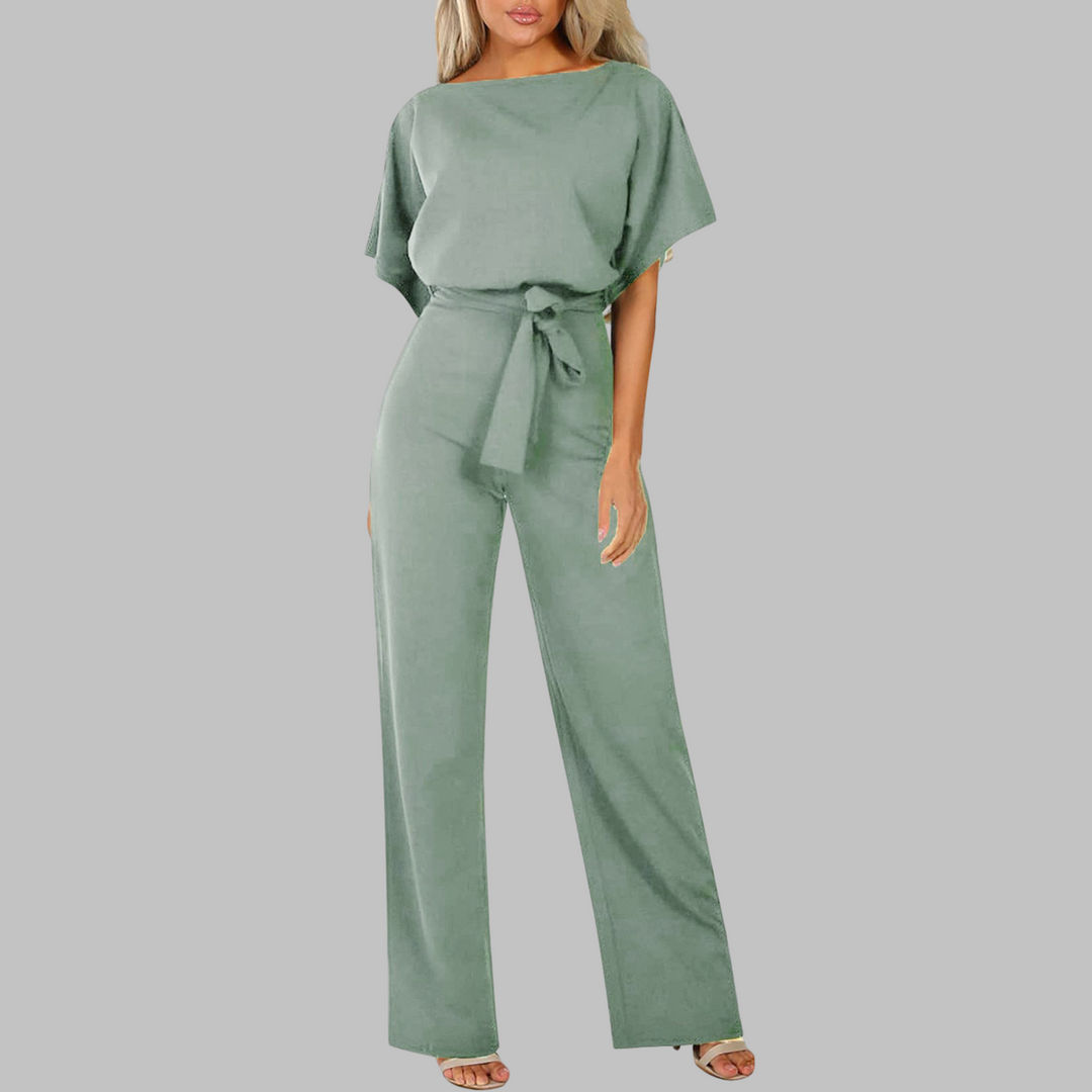 Kvinnors Vida Byxdress | Med Bälte och Fladdermusärmar